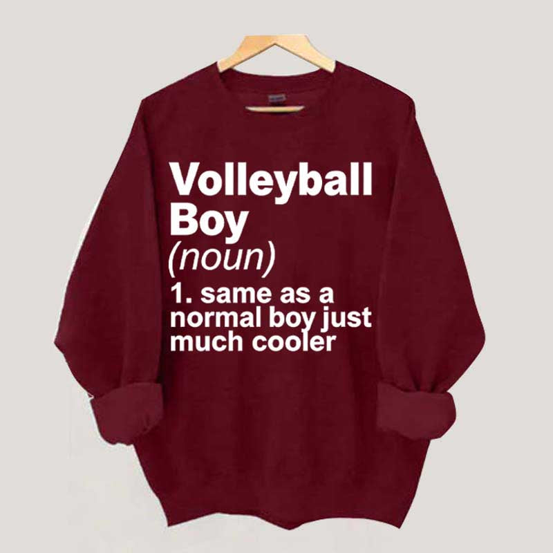 Volleyball Boy Definition Funny Sweatshirt