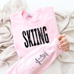 Personalized Skiing Adult Trip Sweatshirt