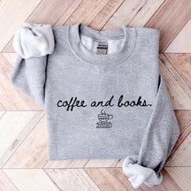 Coffee and Books Reading Sweatshirt