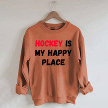 Hockey Is My Happy Place Sweatshirt