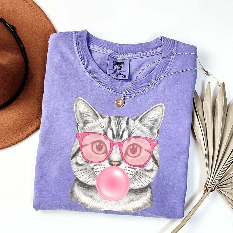 Bubble Gum Kitten Vintage Style T-Shirt