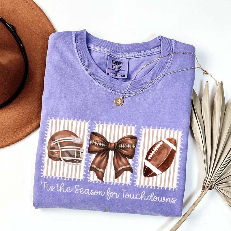 Tis the Season for Touchdowns Football T-Shirt