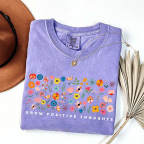 Grow Positive Thoughts Wildflower Cute T-Shirt