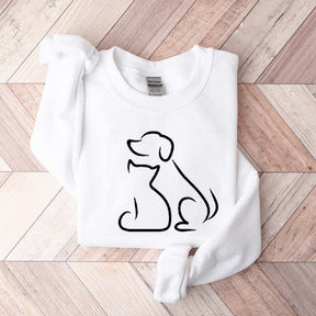 Dog and Cat Bestfriends Sweatshirt