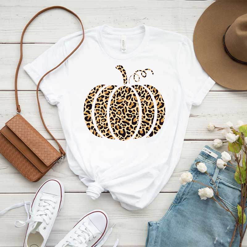 Leopard Pumpkin Thankful T-Shirt