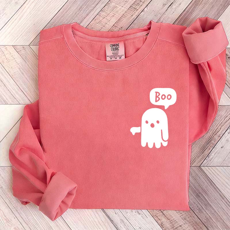 Boo Ghost Halloween Sweatshirt