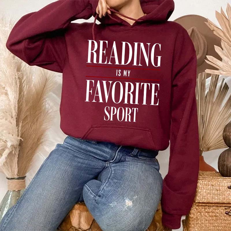 Reading Is my Favorite Sport Hoodie