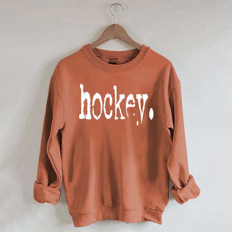 Hockey Typography Sweatshirt