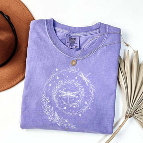 Cute Wildflowers Dragonfly Nature T-Shirt