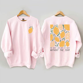 Lemon Hippie Flowers Motivational Sweatshirt