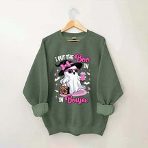 I Put The Boo in Boujee Ghost Sweatshirt