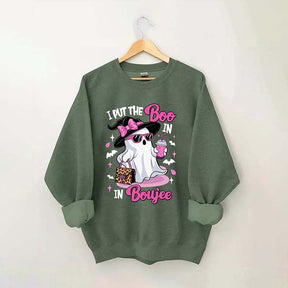 I Put The Boo in Boujee Ghost Sweatshirt