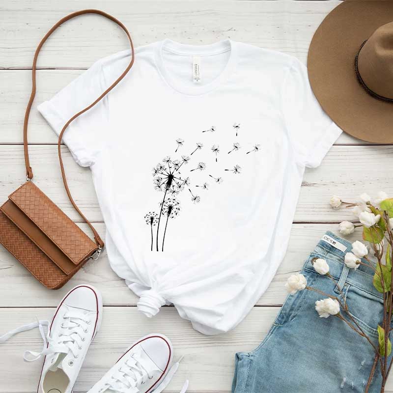Women's Inspirational Flower Dandelion T-Shirt