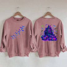 Halloween Haunted House Bats Sweatshirt