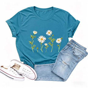 Daisy Flower Wildflower Summer Graphic T-Shirt