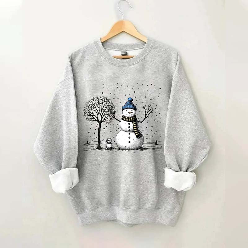 Christmas Snowman Dog Sweatshirt