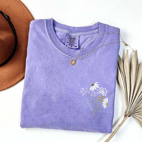 Minimal Daisy Flower T-Shirt