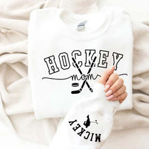 Hockey Mom Kids Name Sweatshirt