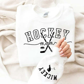 Hockey Mom Kids Name Sweatshirt