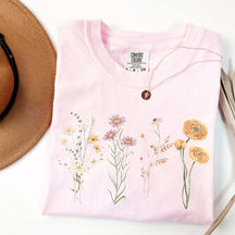 Wild Flower Meadow Cottagecore Aesthetic T-Shirt