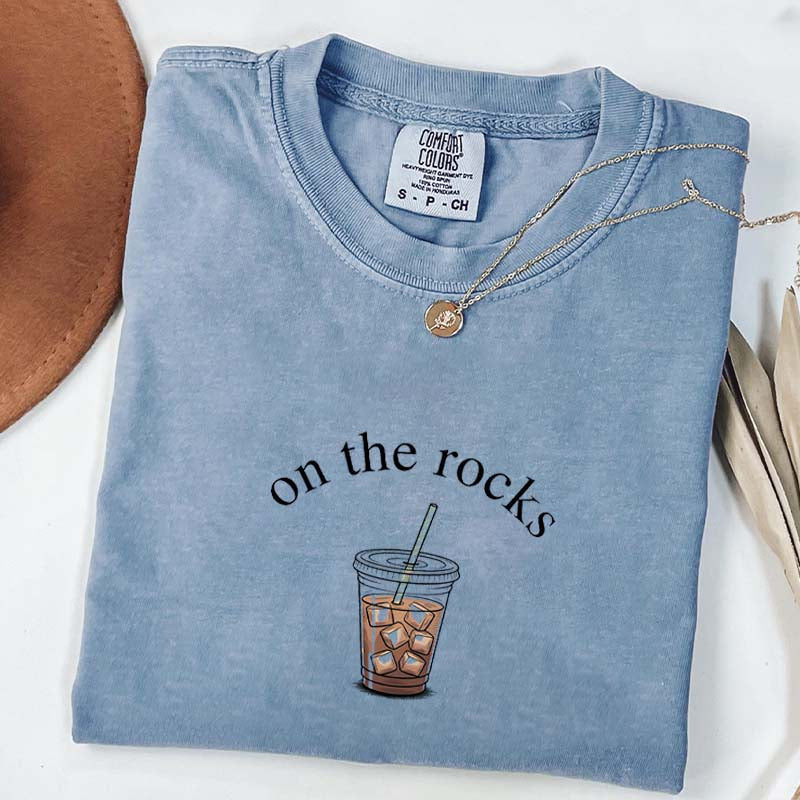Trendy Coffee Lover On The Rocks T-Shirt