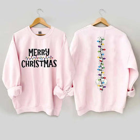 Light Merry Christmas Sweatshirt