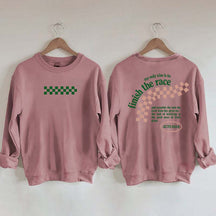 Finish the Race Acts 20:24 Bible Verse Sweatshirt