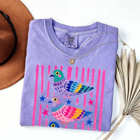 Colorful Pigeon Cute Bird T-Shirt