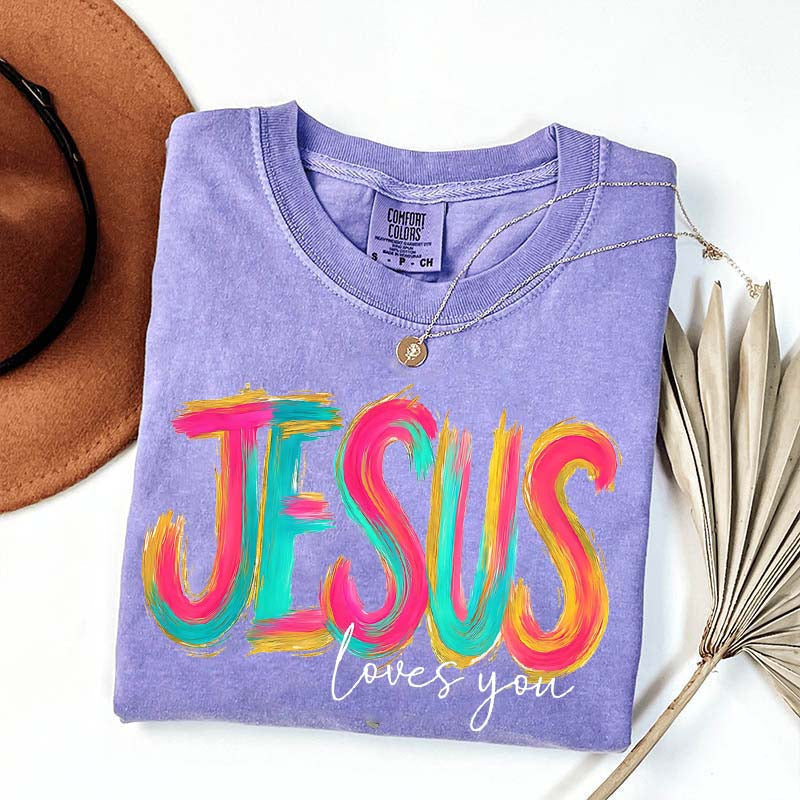 Comfort Colors Jesus Loves You Faith T-Shirt