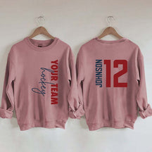 Custom Hockey  Name and Number Sweatshirt
