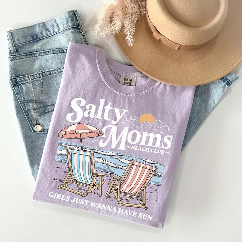 Salty Moms Beach Club T-Shrit