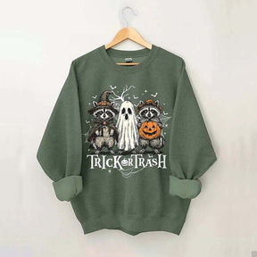 Boo Ghost Racoon Feral Sweatshirt