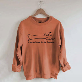 Doodle Dog Savasana Yoga Minimalist Sweatshirt