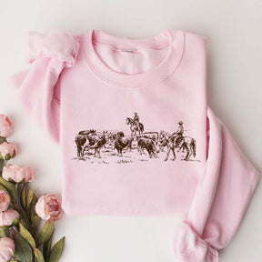 Western Horse Cowboy Rodeo Sweatshirt