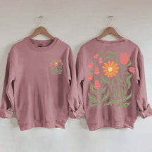 Foxglove Daisy Tulip Sweatshirt