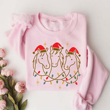 Horse Christmas Holiday Horse Sweatshirt