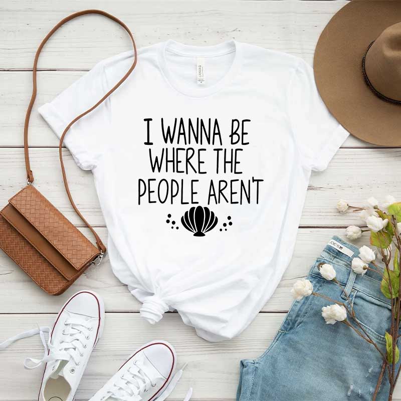 I Wanna Be Where The People Aren't Holiday T-Shirt