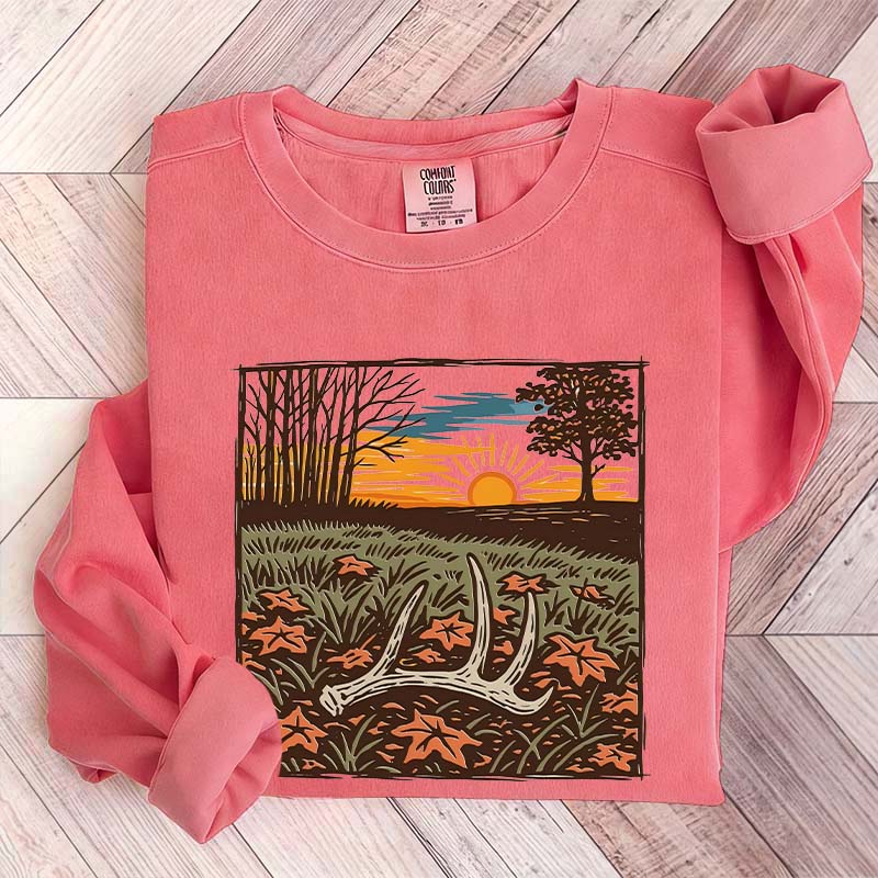 Nature Scene Hunting Season Sweatshirt