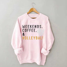 Weeked Coffee & Volleyball Mom Sweatshirt