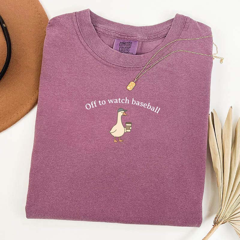 Funny Baseball Mom Goose T-Shirt