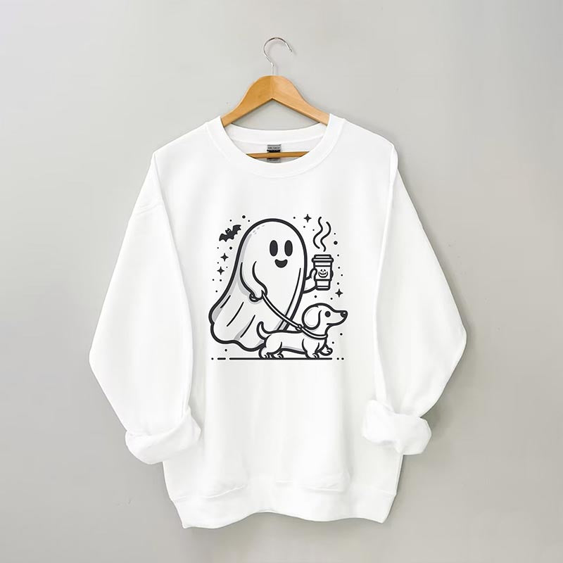 Halloween Ghost Dog Sweatshirt