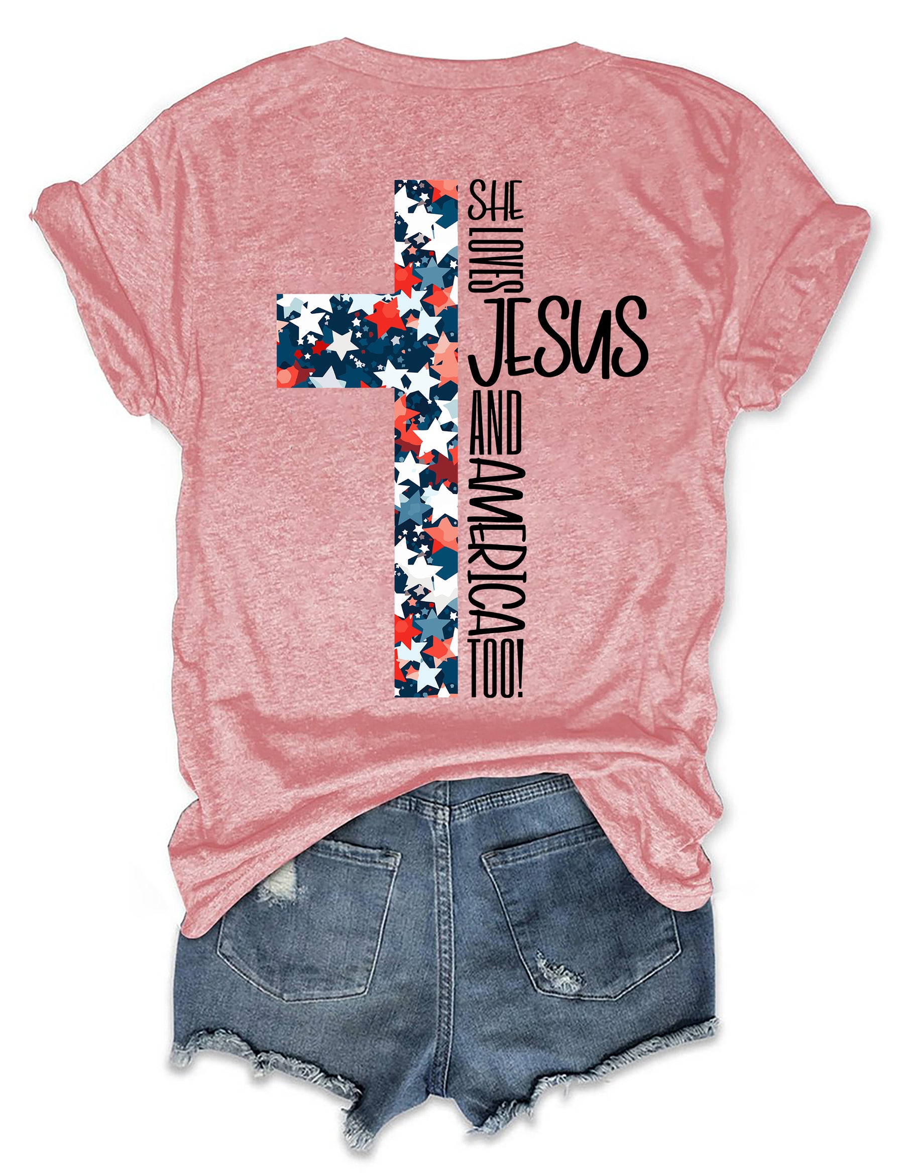 Loves Jesus And America T-shirt