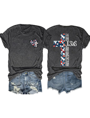 Loves Jesus And America T-shirt