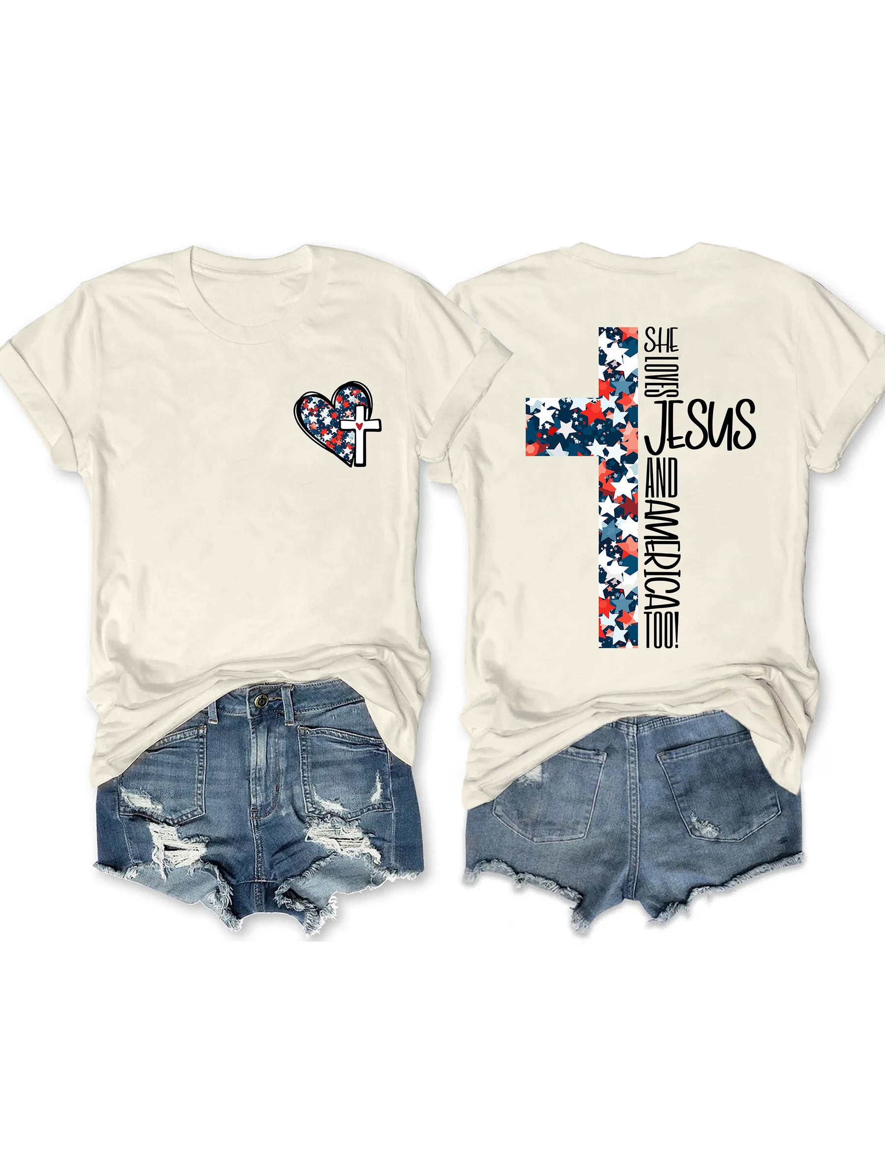 Loves Jesus And America T-shirt