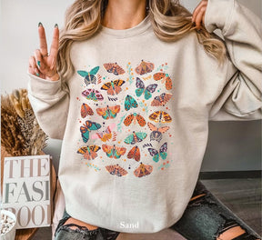 Unisex Boho Butterfly Sweatshirt