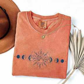 Celestial Comfort Colors Moon T-Shirt