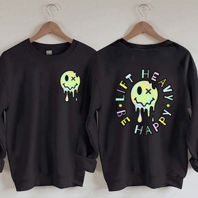 Lift Heavy Be Happy Comfort Colors Sweatshirt