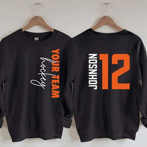 Custom Hockey  Name and Number Sweatshirt