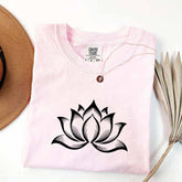 Minimalist Lotus Flower T-Shirt