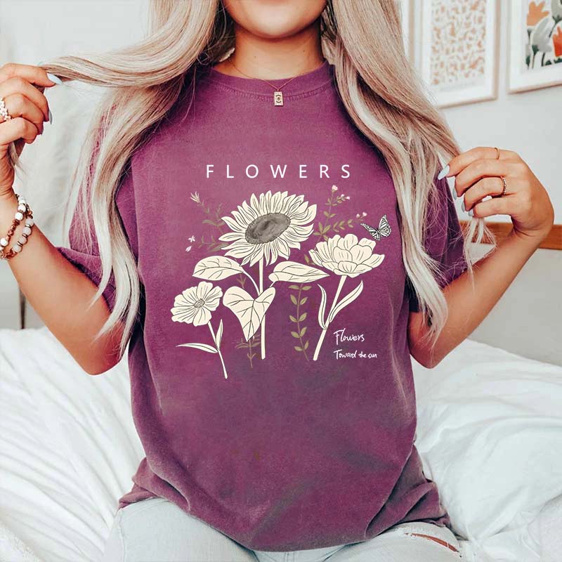 Flowers Toward The Sun T-Shirt